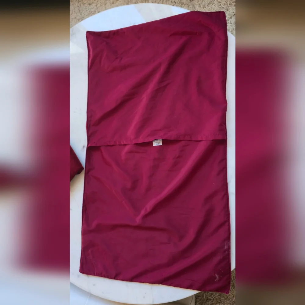 Charter Club King Red Velvet Duvet + 2 Standard King Shams